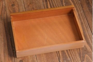 アンティーク家具　北欧家具　チーク材製　珍しいデザインのテレフォンベンチ(サイドテーブル、花台)