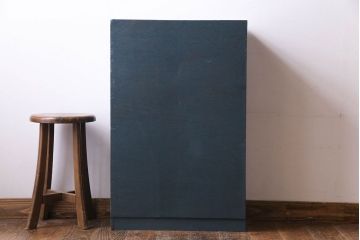 ペイント家具　幼稚園で使われていたレトロな魅力あふれるロッカー・2列(オープンラック、収納棚)(1)