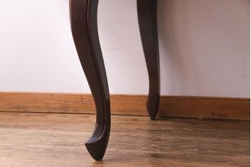 アンティーク家具　フランスアンティーク　パーケットの天板が美しいドローリーフテーブル(エクステンションテーブル、ダイニングテーブル)