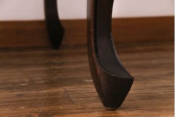アンティーク家具　フランスアンティーク　パーケットの天板が美しいドローリーフテーブル(エクステンションテーブル、ダイニングテーブル)