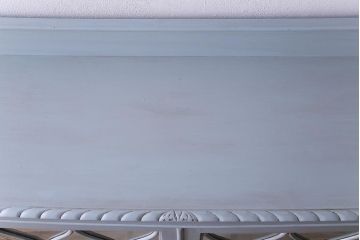 イギリスアンティーク　ペイント家具　淡い色合いが可愛らしいブックケース(収納棚、キャビネット)