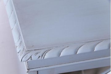 イギリスアンティーク　ペイント家具　淡い色合いが可愛らしいブックケース(収納棚、キャビネット)