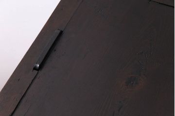 アンティーク家具　和製アンティーク　前面ケヤキ材　深い色合いの美濃帳場箪笥(時代箪笥、和タンス)