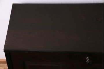 中古　北海道民芸家具　シックな片袖ライティングビューロー(定価約28万8千円)(1)