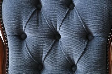 ビンテージ家具　ヨーロッパヴィンテージ　クラシカルなデザインが目を惹くロココ調ダイニングチェア(サロンチェア、椅子)(3)