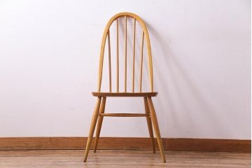 ヴィンテージ家具　イギリスビンテージ　ERCOL(アーコール)　ナチュラルテイストにおすすめなクェーカーチェア(ダイニングチェア)(1)