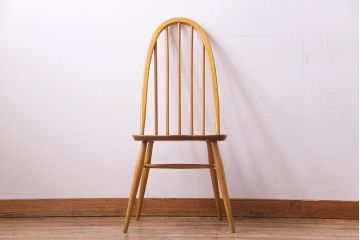 ヴィンテージ家具　イギリスビンテージ　ERCOL(アーコール)　ナチュラルテイストにおすすめなクェーカーチェア(ダイニングチェア)(2)