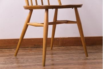 ヴィンテージ家具　イギリスビンテージ　ERCOL(アーコール)　ナチュラルテイストにおすすめなクェーカーチェア(ダイニングチェア)(2)