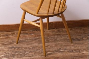 ヴィンテージ家具　イギリスビンテージ　ERCOL(アーコール)　ナチュラルテイストにおすすめなクェーカーチェア(ダイニングチェア)(2)