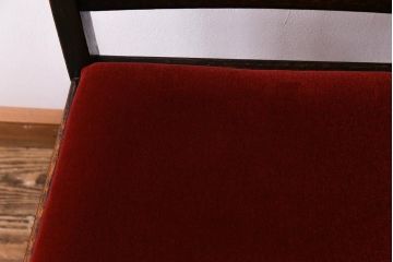アンティーク家具　イギリスアンティーク　オーク材　ツイストレッグがおしゃれなシックなチェア(ダイニングチェア、イス)(1)