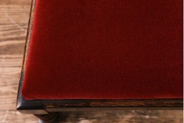 アンティーク家具　イギリスアンティーク　オーク材　ツイストレッグがおしゃれなシックなチェア(ダイニングチェア、イス)(2)