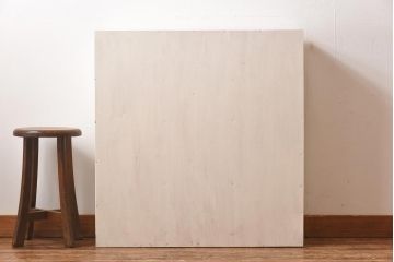 昭和期　リメイク家具　淡いカラーが爽やかなペイントロッカー(収納棚、サイドチェスト)