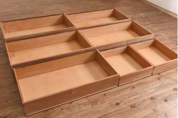 中古　松本民芸家具　D型整理タンス(箪笥、チェスト)(定価約28万円)(3)