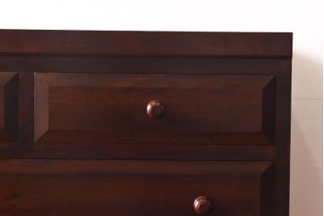 中古　松本民芸家具　D型整理タンス(箪笥、チェスト)(定価約28万円)(3)