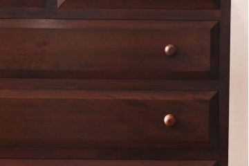 中古　松本民芸家具　D型整理タンス(箪笥、チェスト)(定価約28万円)(3)