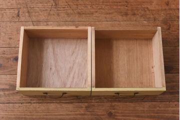 ペイント家具　モールガラス入り!　オープンラック付き本箱(本棚、食器棚、収納棚、飾り棚)