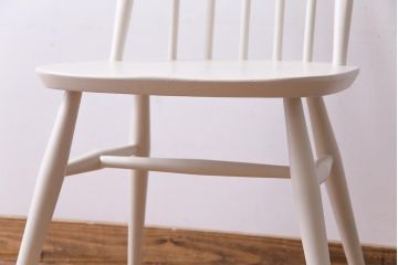 ヴィンテージ家具　イギリスビンテージ　ERCOL(アーコール)　リペイントクェーカーチェア(ダイニングチェア)