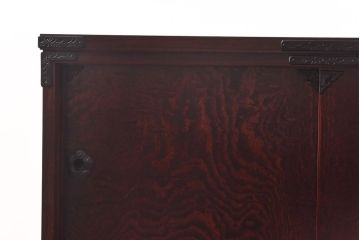 中古　岩谷堂箪笥　渋い色味が格好いい脚付きリメイクローボード(リビングボード)