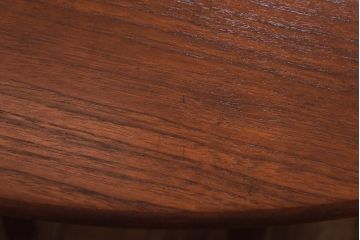 ビンテージ家具　北欧ヴィンテージ　チーク材　脚のデザインが珍しいゲートレッグテーブル(エクステンションテーブル、ダイニングテーブル)