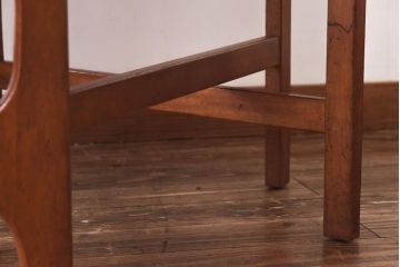 ビンテージ家具　北欧ヴィンテージ　チーク材　脚のデザインが珍しいゲートレッグテーブル(エクステンションテーブル、ダイニングテーブル)