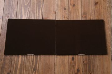 アンティーク家具　イギリスアンティーク　マホガニー材　高級感漂う象嵌入りのレコードケース(収納棚)