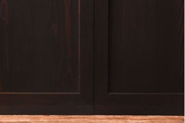 大正ロマン　色ガラスがアクセントのガラス帯戸(板戸、引き戸、建具)2枚セット