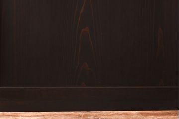 大正ロマン　色ガラスがアクセントのガラス帯戸(板戸、引き戸、建具)2枚セット