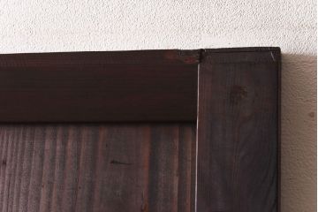 大正ロマン　色ガラスがアクセントのガラス帯戸(板戸、引き戸、建具)2枚セット