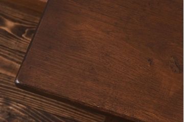 アンティーク雑貨　イギリスヴィンテージ　オーク材　こだわりの空間に取り入れたいシンプルな大型ベンチ(長椅子、飾り台、ビンテージ)