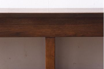 アンティーク雑貨　イギリスヴィンテージ　オーク材　こだわりの空間に取り入れたいシンプルな大型ベンチ(長椅子、飾り台、ビンテージ)(1)