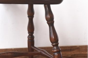 中古　飛騨産業　キツツキ　ブナ材　アンティークのようなウィンザーチェア(コムバックチェア、ダイニングチェア、ウインザーチェア)(2)