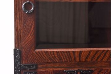 中古　岩谷堂箪笥　No.114　スリムで便利な多目棚(収納棚、キャビネット)(定価約30万円)