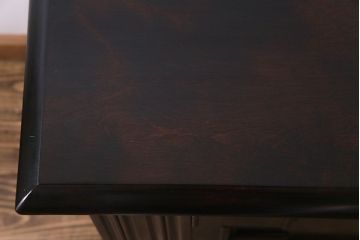 中古美品　松本民芸家具　デザインが印象的なD型サイドボード(収納棚)(定価43万円)