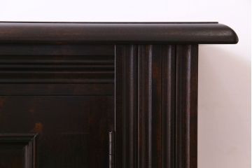 中古美品　松本民芸家具　デザインが印象的なD型サイドボード(収納棚)(定価43万円)