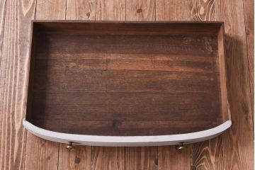 ペイント家具　シャビーなペイントカラーが魅力の小振りなコンソールテーブル(サイドテーブル、飾り台)