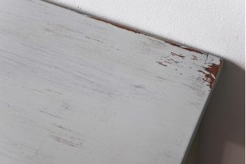 ペイント家具　シャビーなペイントカラーが魅力の小振りなコンソールテーブル(サイドテーブル、飾り台)