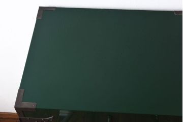 中古　二本松箪笥　田中家具　個性的でモダンな両開き戸付きチェスト(箪笥、引き出し)