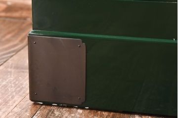 中古　二本松箪笥　田中家具　個性的でモダンな両開き戸付きチェスト(箪笥、引き出し)