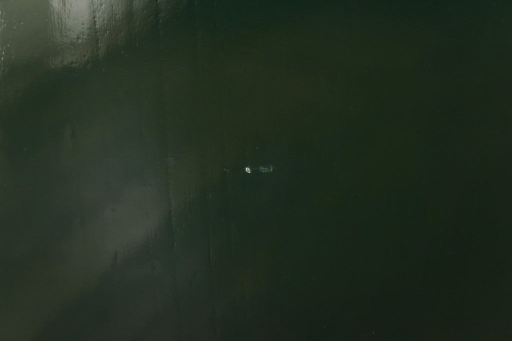 中古　二本松箪笥　田中家具　個性的でモダンな両開き戸付きチェスト(箪笥、引き出し)