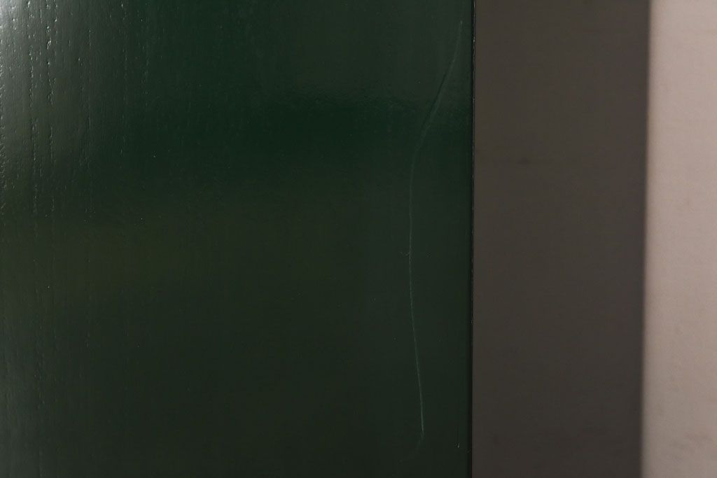 中古　二本松箪笥　田中家具　個性的でモダンな両開き戸付きチェスト(箪笥、引き出し)