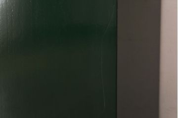 中古　二本松箪笥　田中家具　個性的でモダンな両開き戸付きチェスト(箪笥、引き出し)