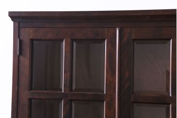 中古　北海道民芸家具　上質なつくりとクラシカルな佇まいが素敵な本箱・小(ブックケース、収納棚)