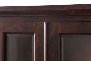 中古　北海道民芸家具　上質なつくりとクラシカルな佇まいが素敵な本箱・小(ブックケース、収納棚)