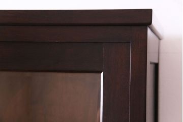 中古美品　松本民芸家具　上品な和の雰囲気漂う食器戸棚(食器棚、収納棚、キャビネット)