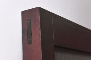 和製アンティーク　明治期　大振り金具が存在感を放つ富山蔵戸リメイクドア(木製扉、建具、玄関戸)