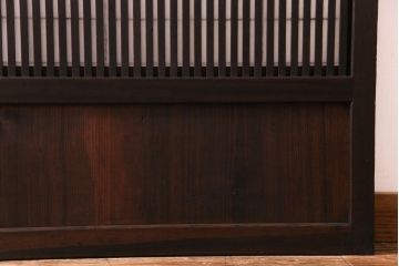 アンティーク　モダンな雰囲気漂う裏障子付き格子戸1枚(障子戸、引き戸、建具)