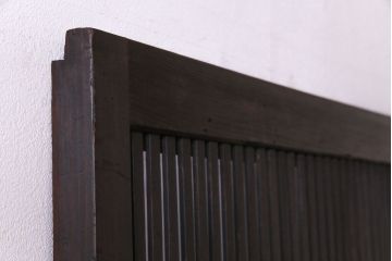 アンティーク　モダンな雰囲気漂う裏障子付き格子戸1枚(障子戸、引き戸、建具)
