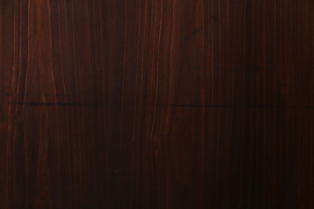 和製アンティーク　渋みのある色合いの格子帯戸1枚(引き戸、建具)(1)