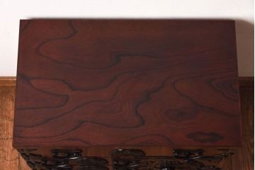 中古　伝統民芸家具　岩谷堂箪笥　力強い和の雰囲気漂う極小箪笥(小引き出し)(定価約26万円)