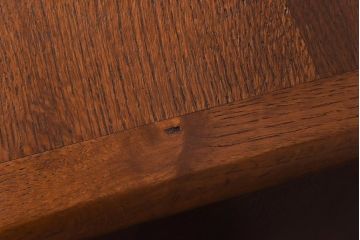 アンティーク家具　イギリスアンティーク　希少品　珍しい蛇腹シャッターが付いたレコードチェスト(収納棚、書類ケース、キャビネット、ミュージックキャビネット)